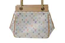 画像をギャラリービューアに読み込む, 極美品 LOUIS VUITTON ルイヴィトン モノグラムマルチカラー サテン アベリア ハンドバッグ M92936 サテン ウッド 中古 4c073977