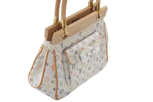 画像をギャラリービューアに読み込む, 極美品 LOUIS VUITTON ルイヴィトン モノグラムマルチカラー サテン アベリア ハンドバッグ M92936 サテン ウッド 中古 4c073977
