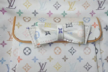 画像をギャラリービューアに読み込む, 極美品 LOUIS VUITTON ルイヴィトン モノグラムマルチカラー サテン アベリア ハンドバッグ M92936 サテン ウッド 中古 4c073977