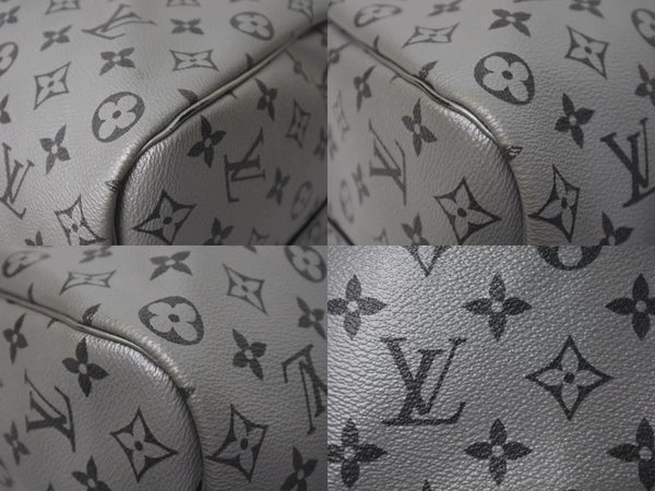 Very good condition LOUIS VUITTON Keepall Bandouliere 50 Boston bag M43848 Monogram 18SS Silver Used 4c073978