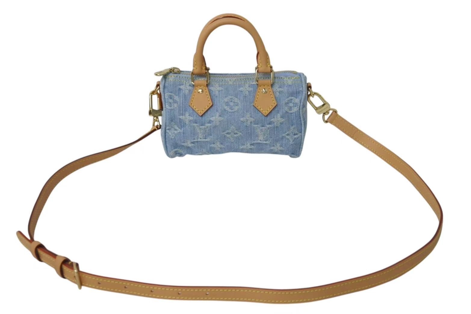 LOUIS VUITTON ナノスピーディ Nano Speedy Monogram Empreinte Leather - Women - Small Leather