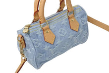 画像をギャラリービューアに読み込む, 極美品 Louis Vuitton ルイヴィトン Monogram Denim Nano Speedy モノグラム デニム ナノ スピーディ M11212 中古 4c073981