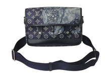 画像をギャラリービューアに読み込む, LOUIS VUITTON ルイヴィトン ショルダーバッグ サバンナPM チャップマンブラザーズ M54248 ネイビー シルバー金具 美品 中古 4c073982