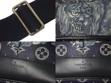 画像をギャラリービューアに読み込む, LOUIS VUITTON ルイヴィトン ショルダーバッグ サバンナPM チャップマンブラザーズ M54248 ネイビー シルバー金具 美品 中古 4c073982