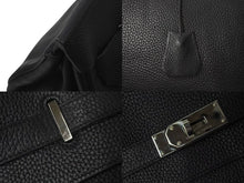 Load image into Gallery viewer, 激レア HERMES エルメス ハンドバッグ バーキン50 トゴ □K刻印 ブラック シルバー金具 美品 中古 4c073985