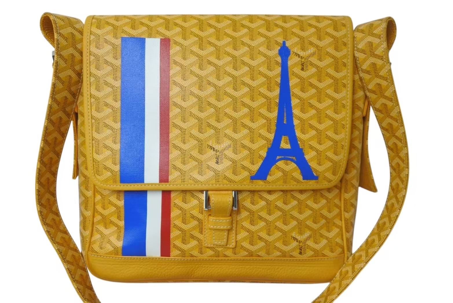 超極美品ゴヤール グランブルー MM ショルダーバッグ クロスボディ