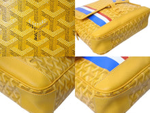 画像をギャラリービューアに読み込む, 極美品 GOYARD ゴヤール グランブルーMM ショルダーバッグ キャンバス カーフスキン イエロー PARIS 中古 4c073988