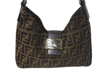 Load image into Gallery viewer, FENDI フェンディ Zucca Pattern Shoulder Bag ズッカ柄ショルダーバッグ デニム レディース 265690 美品 中古 4c073989