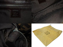 画像をギャラリービューアに読み込む, FENDI フェンディ Zucca Pattern Shoulder Bag ズッカ柄ショルダーバッグ デニム レディース 265690 美品 中古 4c073989