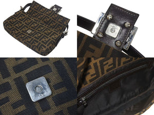 FENDI フェンディ Zucca Pattern Mamma Bucket ズッカ柄 マンマバケット ジョルダーバック 26424 美品 中古 4c073990