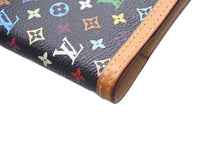 画像をギャラリービューアに読み込む, LOUIS VUITTON ルイヴィトン 手帳カバー システム手帳 アジェンダPM R20895 モノグラムマルチカラー ノワール 美品 中古 4c073993