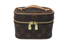 画像をギャラリービューアに読み込む, 極美品 LOUIS VUITTON ルイヴィトン ニース ナノ バニティバッグ ハンドバッグ M44936 モノグラム ブラウン 中古 4c073994