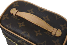 画像をギャラリービューアに読み込む, 極美品 LOUIS VUITTON ルイヴィトン ニース ナノ バニティバッグ ハンドバッグ M44936 モノグラム ブラウン 中古 4c073994
