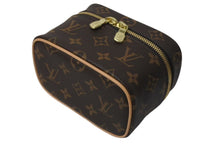 画像をギャラリービューアに読み込む, 極美品 LOUIS VUITTON ルイヴィトン ニース ナノ バニティバッグ ハンドバッグ M44936 モノグラム ブラウン 中古 4c073994