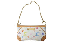 画像をギャラリービューアに読み込む, LOUIS VUITTON ルイヴィトン ポシェット ミラMM アクセサリーポーチ M60096 モノグラム マルチカラー ホワイト 美品 中古 4c073997