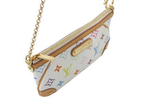 画像をギャラリービューアに読み込む, LOUIS VUITTON ルイヴィトン ポシェット ミラMM アクセサリーポーチ M60096 モノグラム マルチカラー ホワイト 美品 中古 4c073997