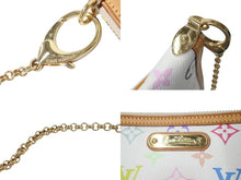 画像をギャラリービューアに読み込む, LOUIS VUITTON ルイヴィトン ポシェット ミラMM アクセサリーポーチ M60096 モノグラム マルチカラー ホワイト 美品 中古 4c073997