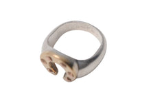 Load image into Gallery viewer, HERMES エルメス リング 指輪 ホースシュー ホールマーク K18 SV925 ヴィンテージ 8号 美品 中古 4c073998