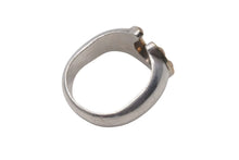 Load image into Gallery viewer, HERMES エルメス リング 指輪 ホースシュー ホールマーク K18 SV925 ヴィンテージ 8号 美品 中古 4c073998