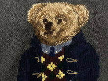 画像をギャラリービューアに読み込む, 美品 POLO RALPH LAUREN ポロラルフローレン ポロベアダッフルニット セーター 0105734GH サイズ L グレー 中古 4c074004