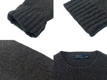 画像をギャラリービューアに読み込む, 美品 POLO RALPH LAUREN ポロラルフローレン ポロベアダッフルニット セーター 0105734GH サイズ L グレー 中古 4c074004