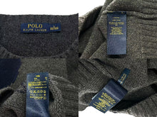 画像をギャラリービューアに読み込む, 美品 POLO RALPH LAUREN ポロラルフローレン ポロベアダッフルニット セーター 0105734GH サイズ L グレー 中古 4c074004
