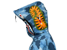 画像をギャラリービューアに読み込む, A Bathing Ape アベイシングエイプ Honeycomb Camo Shark Full Zip Hoodie ハニーコンボ カモ シャーク フル ジップ フーディ M 美品 中古 4c074021