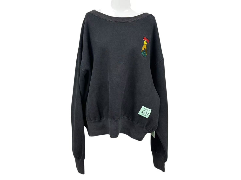 RSVP Vintage Nike Trainer Sweatshirt A1037 Black Yellow Green L Good Condition Used 4c074032