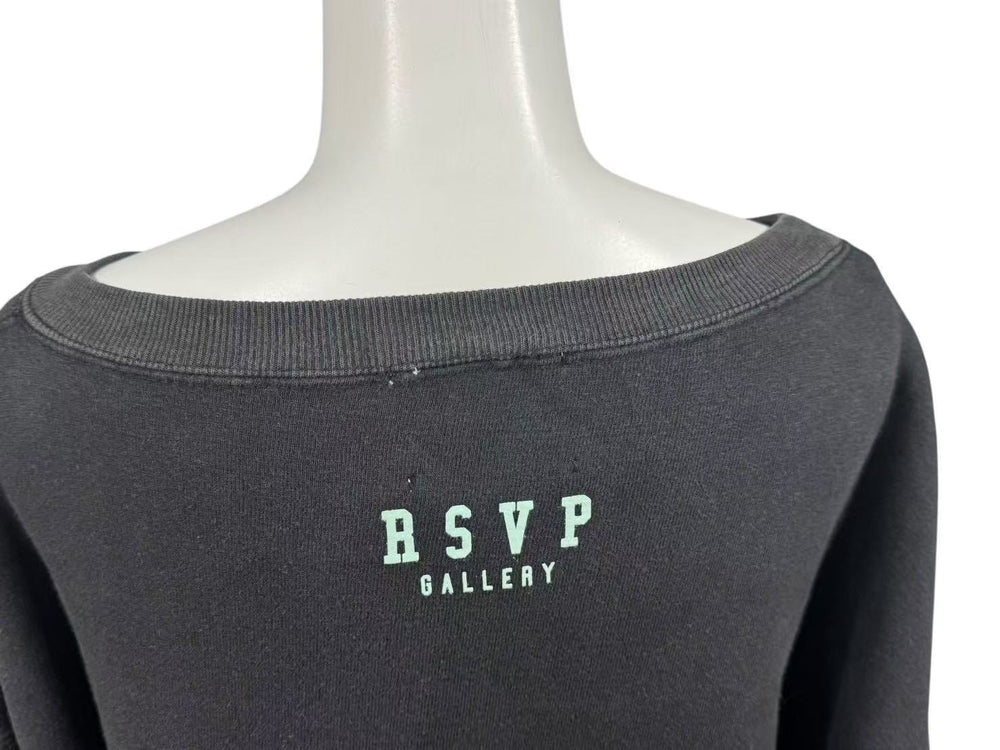 RSVP Vintage Nike Trainer Sweatshirt A1037 Black Yellow Green L Good Condition Used 4c074032