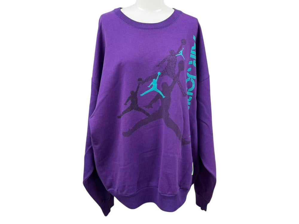 RSVP Vintage Nike Trainer Sweatshirt A1037 Purple Turquoise Blue XL Good Condition Used 4c074035