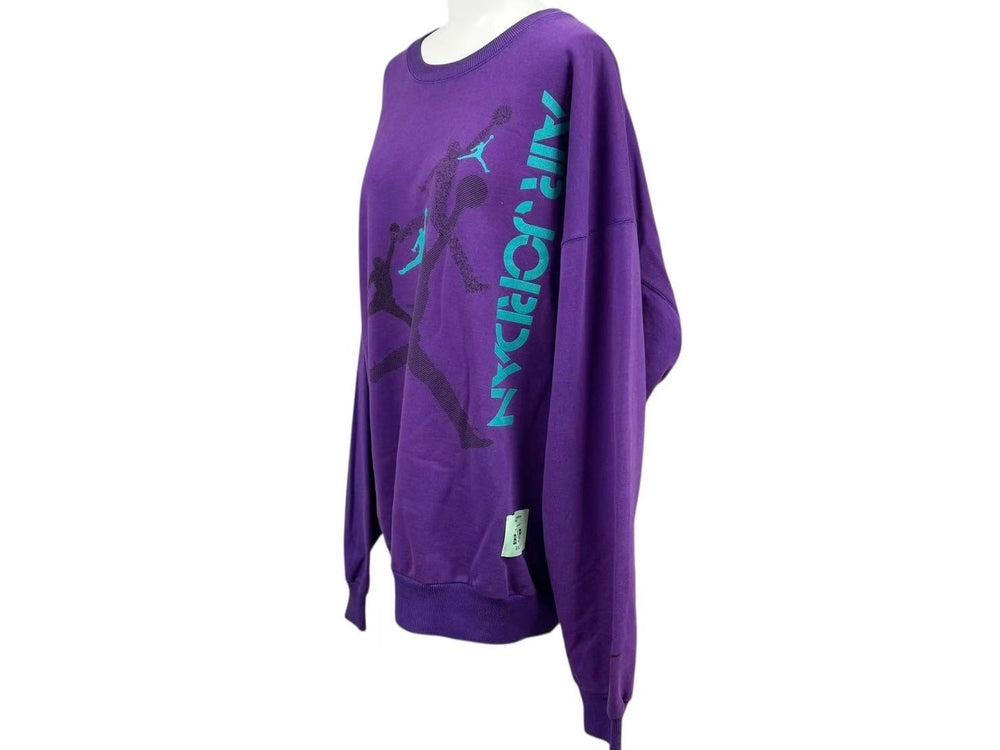 RSVP Vintage Nike Trainer Sweatshirt A1037 Purple Turquoise Blue XL Good Condition Used 4c074035