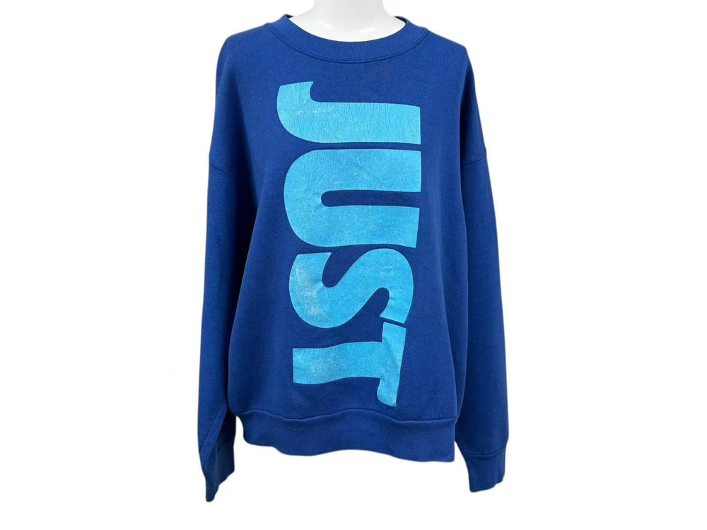 RSVP RSVP Vintage Nike Trainer Sweatshirt A1035 Blue Pink Size M Good Condition Used 4c074041