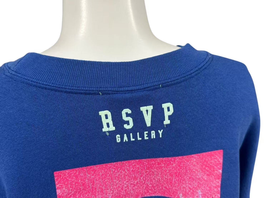RSVP RSVP Vintage Nike Trainer Sweatshirt A1035 Blue Pink Size M Good Condition Used 4c074041