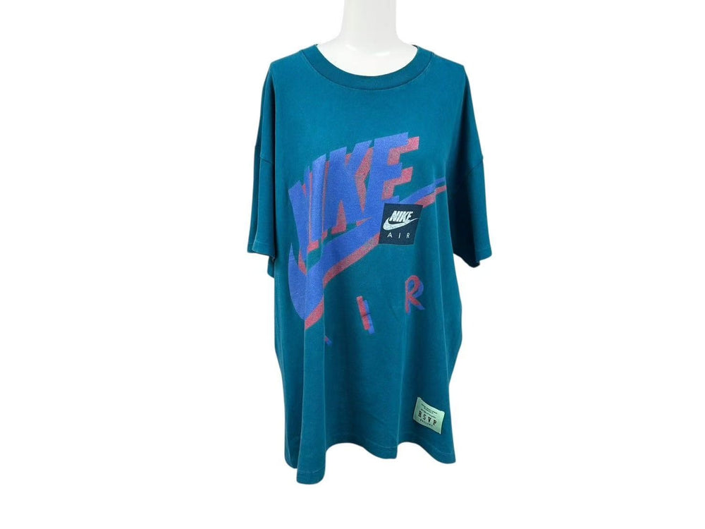 RSVP VINTAGE Vintage 90's NIKE AIR T-shirt A1036 Size XL Turquoise Blue Good Condition Used 4c074085