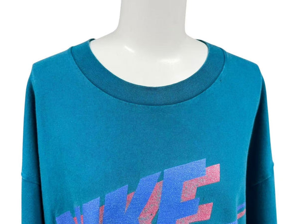 RSVP VINTAGE Vintage 90's NIKE AIR T-shirt A1036 Size XL Turquoise Blue Good Condition Used 4c074085