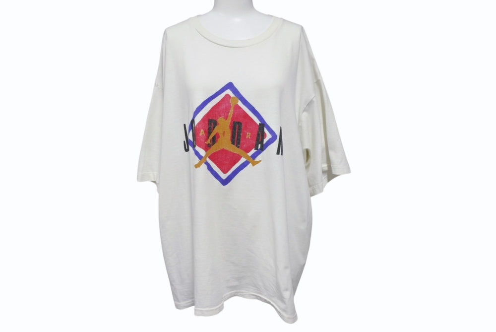 RSVP VINTAGE Vintage NIKE 90's Silver Tag "AIR JORDAN" Jumpman T-shirt White Size L Good Condition Used 4c074092