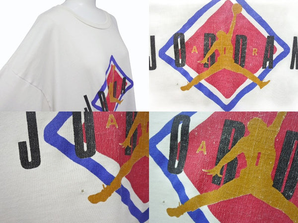 RSVP アールエスヴィーピー VINTAGE ヴィンテージ NIKE ナイキ 90's 銀タグ "AIR JORDAN" ジャンプマン Tシャツ ホワイト サイズL 美品 中古 4c074092