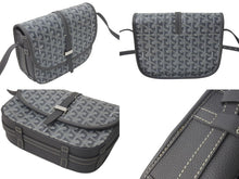 画像をギャラリービューアに読み込む, 極美品 GOYARD ゴヤール ベルヴェデーレPM バッグ ショルダーバッグ グレー PVC コーティングキャンバス レザー 中古 4c074103