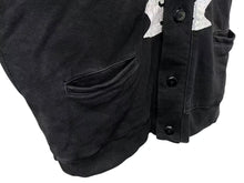 Load image into Gallery viewer, KAPITAL キャピタル ビバーク カーディガン K1910LC128 サイズ3 ボーン プリント ヴィンテージ加工 ブラック カーキ 美品 中古 4c074105