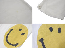 Load image into Gallery viewer, KAPITAL キャピタル RINGER 長袖 Tシャツ ロングスリーブ サイズ 4 EK-859 スマイル コットン ホワイト イエロー 白 美品 中古 4c074204