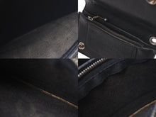 画像をギャラリービューアに読み込む, CHROME HEARTS クロムハーツ 1ジップクロスボタンレザーウォレット 二つ折り財布 レザー シルバー925 ブラック 美品 中古 4c074113