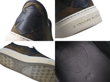 画像をギャラリービューアに読み込む, CHROME HEARTS クロムハーツ レザースリッポン サイズ41 25.5cm ダガー CHプラスパッチ カモフラ柄 カーキ 美品 中古 4c074115