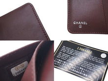 Load image into Gallery viewer, CHANEL シャネル ココマーク 手帳ケース キルティング 13番台 イタリア製 ラムスキン ブラック シルバー金具 美品 中古 4c074118