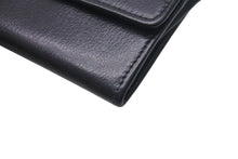 Load image into Gallery viewer, CHANEL シャネル カードケース ココマーク カメリア 15番台 イタリア製 レザー ブラック シルバー金具 美品 中古 4c074124