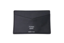 Load image into Gallery viewer, 新品未使用 FENDI フェンディ ズッカ柄 カードケース 7AR911 AAE199 218 0059 シルバー金具 レザー ブラック ブラウン シルバー 中古 4c074126