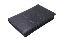 Load image into Gallery viewer, CHANEL シャネル カードケース ココマーク 5番台 フランス製 キャビアスキン ブラック 美品 中古 4c074128