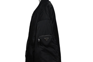 極美品 PRADA プラダ Zip Fastening Bomber Jacket ジップ ファスニング ボンバージャケット SGX093 サイズS リナイロン ラフシモンズ 中古 4c074129