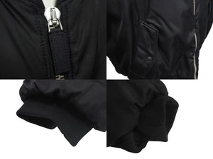 極美品 PRADA プラダ Zip Fastening Bomber Jacket ジップ ファスニング ボンバージャケット SGX093 サイズS リナイロン ラフシモンズ 中古 4c074129