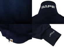 画像をギャラリービューアに読み込む, A Bathing Ape アベイシングエイプ Ape Patch Truck Jacket エイプワッペントラックジャケット サイズ M ネイビー 美品 中古 4c074141