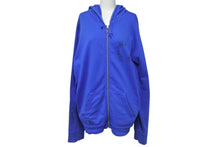 Load image into Gallery viewer, CHROME HEARTS クロムハーツ ダガージップパーカー 95024 U.S.A製 コットン シルバー925 ブルー シルバー サイズL 美品 中古 4c074144